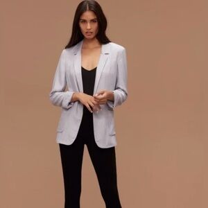 Aritzia Talula Kent Blazer, Women’s Size 2 oversized fit, Rayon/Soft, Grey, EUC